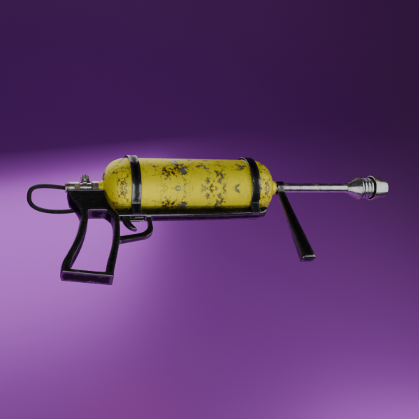Flame Thrower Mini Militia 3D Model